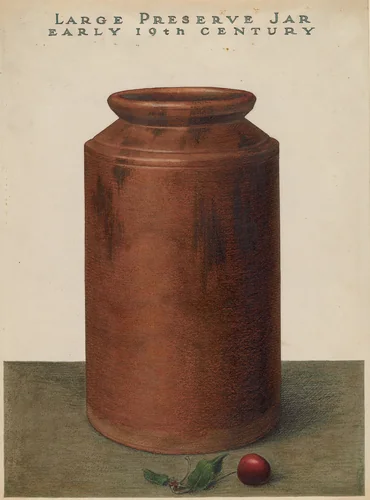 Preserve Jar by John Matulis, index of american design, 1936
