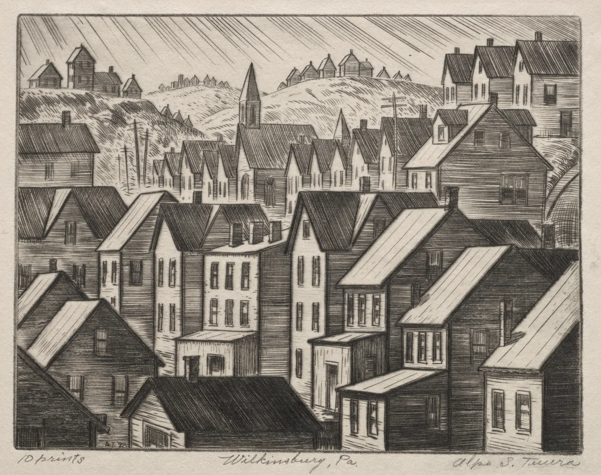 Wilkinsburg, Pennsylvania by Alpo S. Tuura, print, 1928