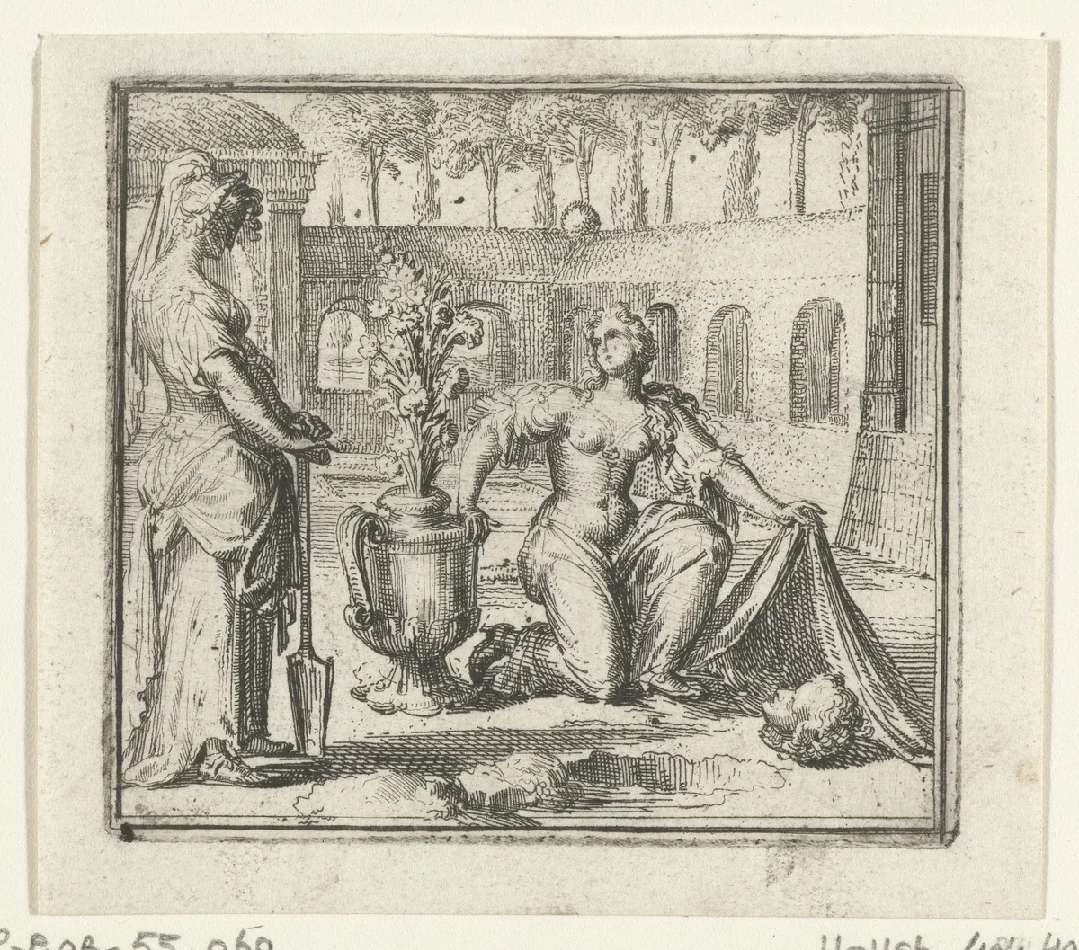 Illustratie voor de Decamerone van Boccaccio by Romeyn de Hooghe, print, 1697