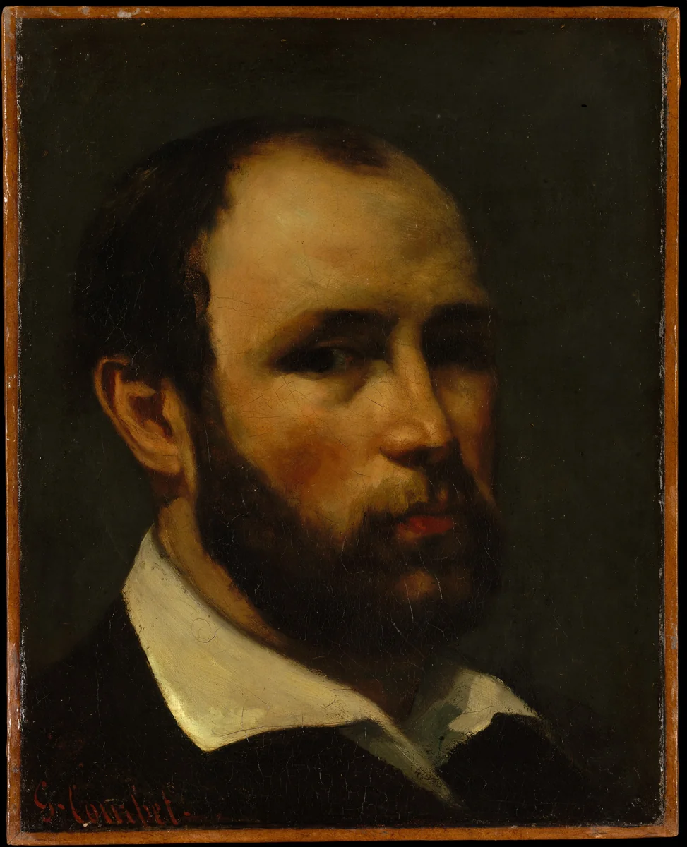 Portrait of a Man by Gustave Courbet, painting, 1857-1867
