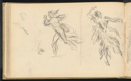 Spanish Dancers by Paul Cezanne, drawing, 1883-1886