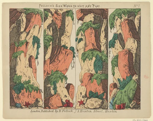 Side Wings to Suit any Play, Plate 7 for a Toy Theater by Benjamin Pollock, print, 1870-1890