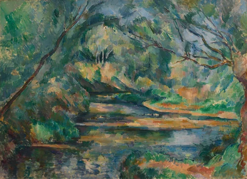 The Brook by Paul Cezanne, painting, 1895-1900