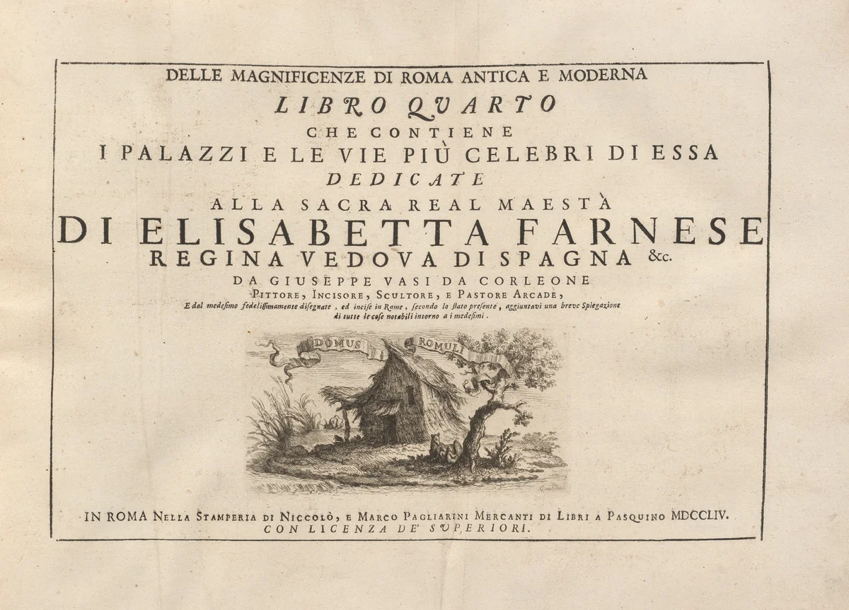 Delle Magnificenze di Roma Antica e Moderna (vol. 2) by Giuseppe Vasi, volume, 1747-1761