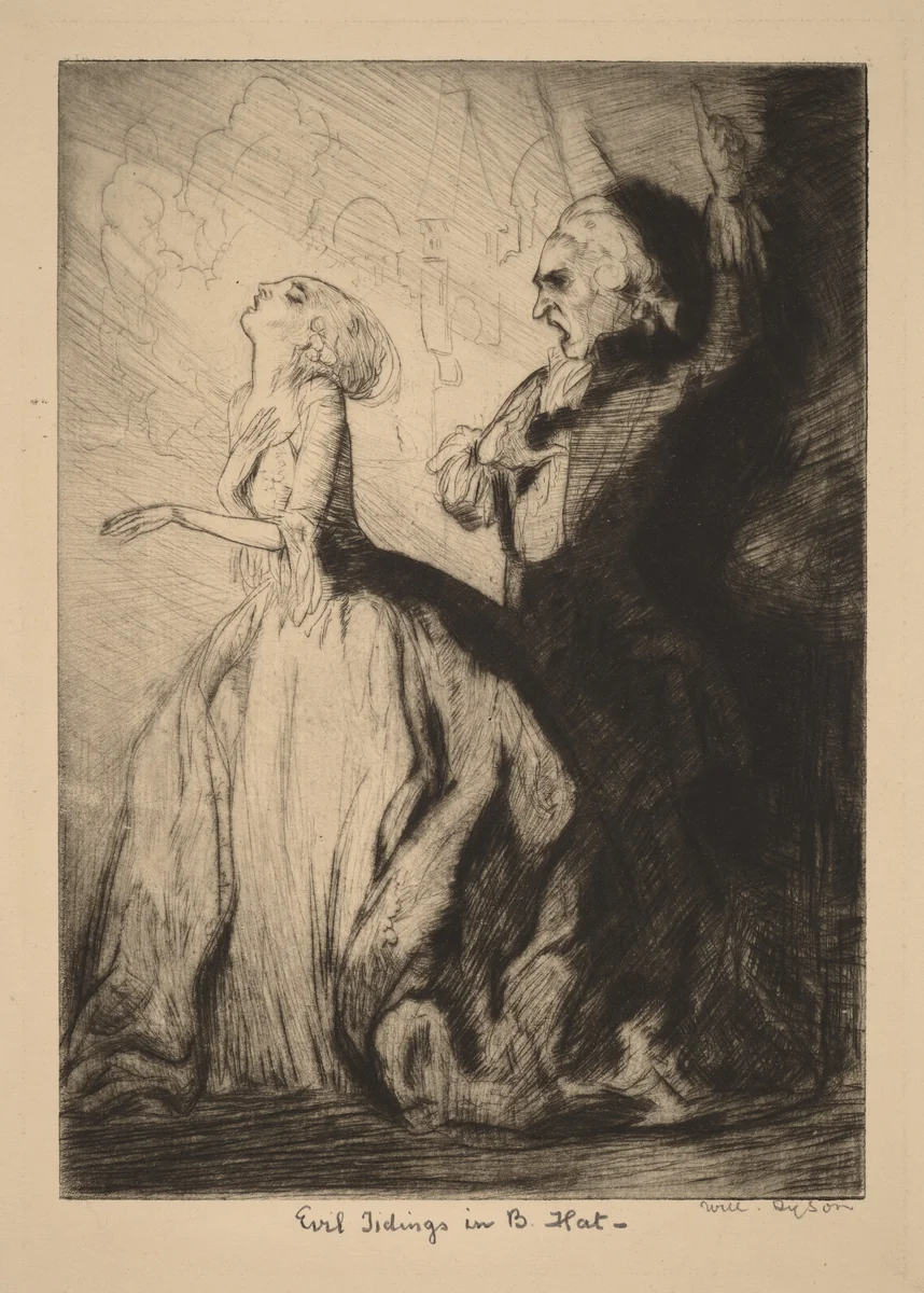 Evil Tidings in B Flat by Will Dyson, print, 1880-1938