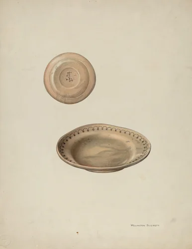 Plate Treen by Wellington Blewett, index of american design, 1938