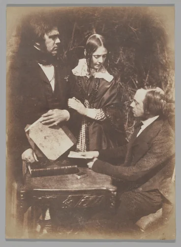 Dr. George Bell, Alexina, Lady Moncrieff and Rev. Thomas Bell by Hill and Adamson, photograph, 1843-1847