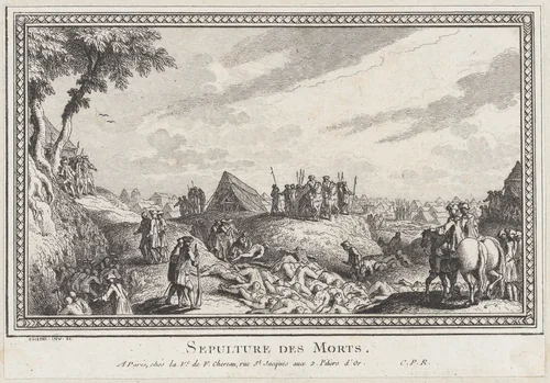 Tombs of the Dead by Quentin Pierre Chedel, print, 1715-1763