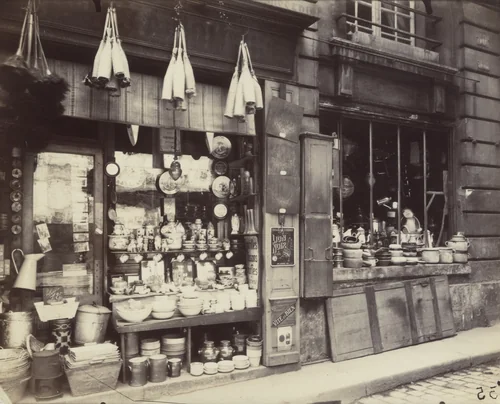 Boutique. Rue des Ciseaux by Eugène Atget, photograph, 1923