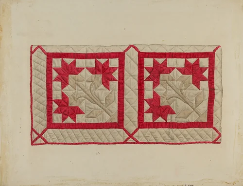 Patchwork Quilt by Paul Ward, index of american design, 1936