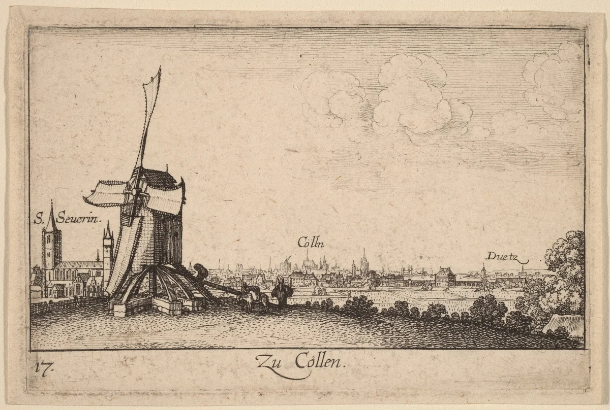 Cologne by Wenceslaus Hollar, print, 1635