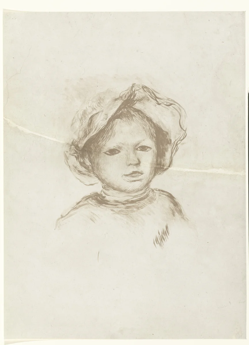 Portret van Pierre Renoir by Pierre-Auguste Renoir, print, 1891-1893