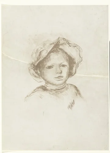 Portret van Pierre Renoir by Pierre-Auguste Renoir, print, 1891-1893