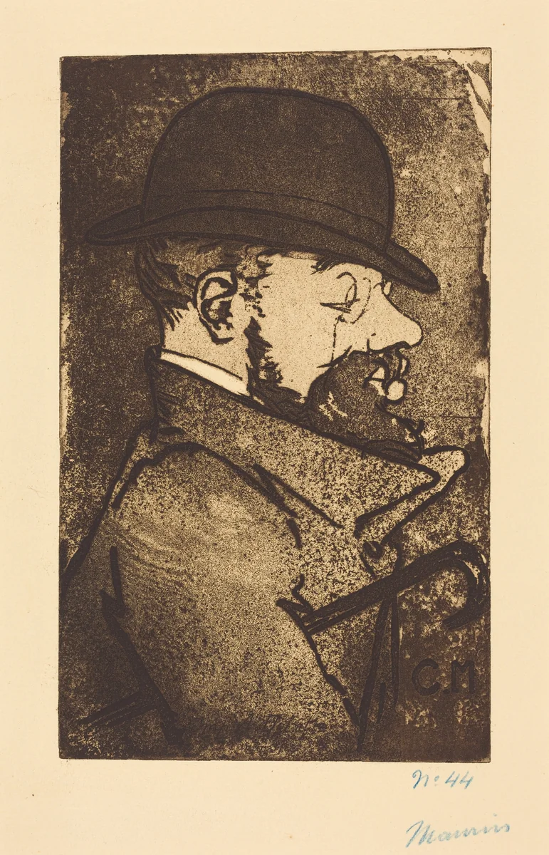 Henri de Toulouse-Lautrec by Charles Maurin, print, 1890