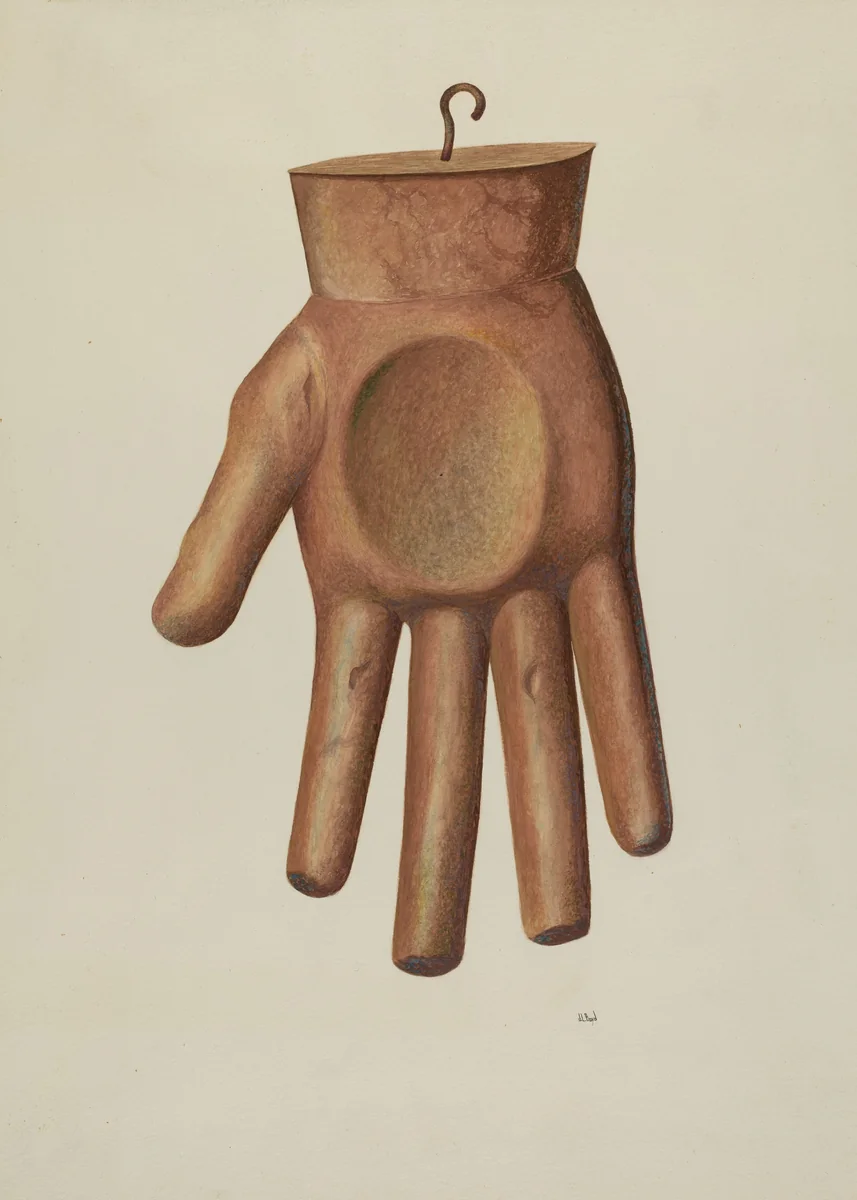 Glove Shop Sign by Joseph L. Boyd, index of american design, 1938