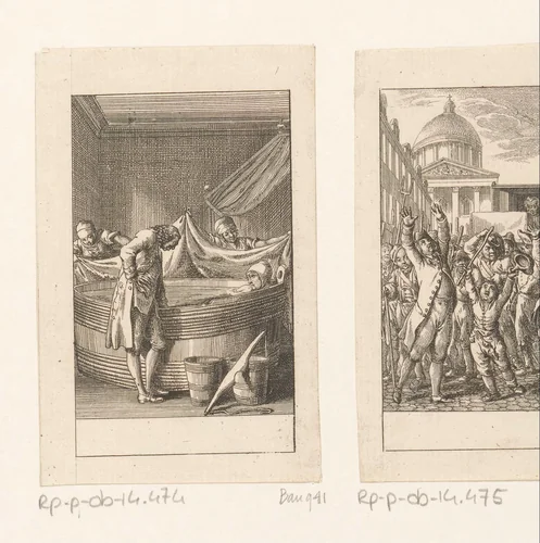 Dwaasheid van het badderen by Daniel Nikolaus Chodowiecki, print, 1782