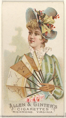 Plate 40, from the Fans of the Period series (N7) for Allen & Ginter Cigarettes Brands by Allen & Ginter, print, 1889