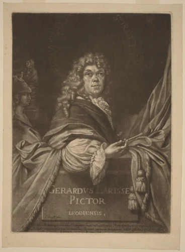 Gerard de Lairesse by Pieter Schenck I; Gerard de Lairesse, print, 1660-1719