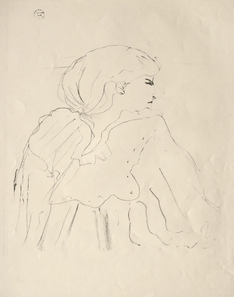 Cassive by Henri de Toulouse-Lautrec, print, 1876-1901