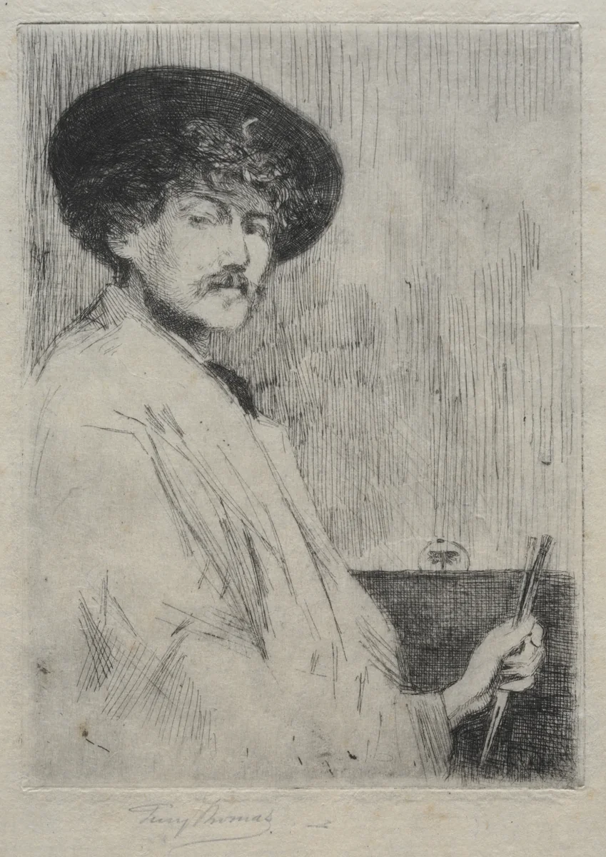 James MacNeill Whistler by Percy Thomas, print