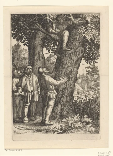 Vogelnestrover by Claes Jansz Visscher, print, 1596-1630