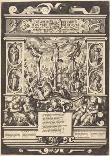 Funeral Monument to the Daughters of Feuerabend by German 16th Century, print, 1500-1599