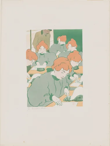 Les petits machines à écrire by Hermann Paul, print, 1896