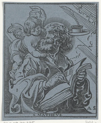 Matteüs de evangelist by Unknown, print, 1590-1650