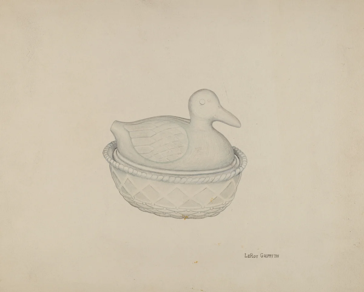 Covered Dish (Duck) by LeRoy Griffith, index of american design, 1938
