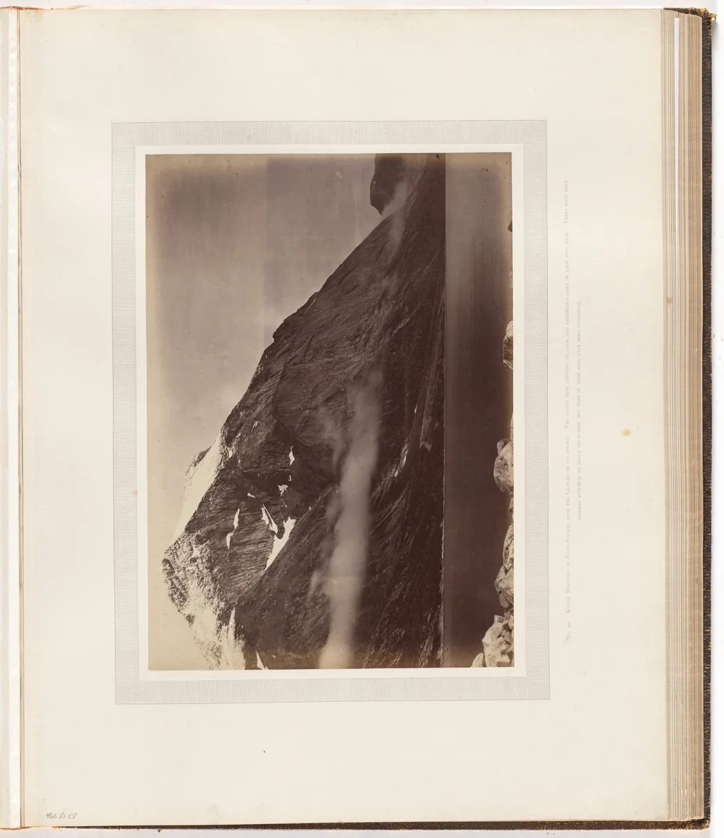 "Kunak mountain in Davis Straits" by George P. Critcherson, John L. Dunmore, William Bradford, photograph, 1869