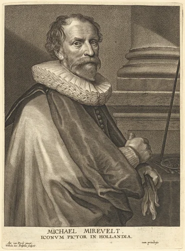 Michel Miereveld by Willem Jacobsz Delff
Sir Anthony van Dyck, print, 1626-1641