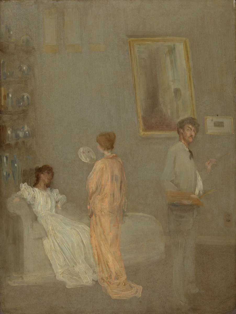 The Artist in His Studio by James McNeill Whistler, painting, 1865-1866
