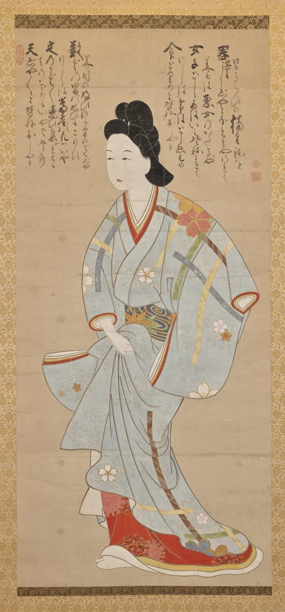 Figure of a Woman by Hakuin Ekaku, painting, 1700-1768