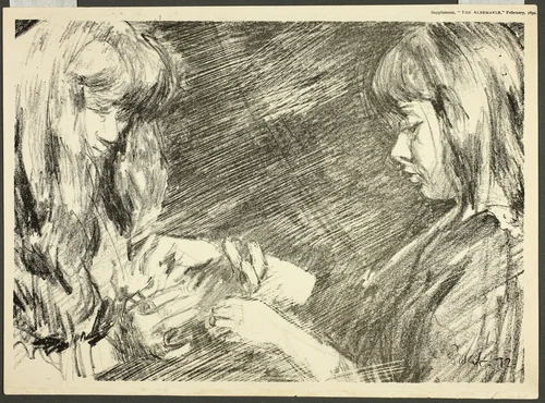Cat's Cradle by Walter Richard Sickert, print, 1892