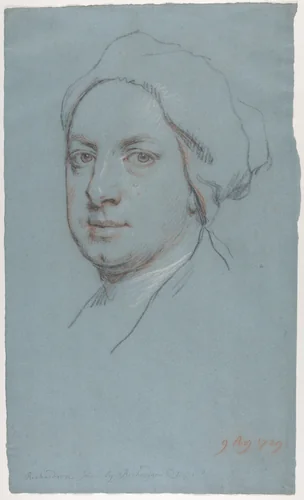 Portrait of Jonathan Richardson, Jr., the artist's son by Jonathan Richardson, drawing, 1729
