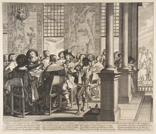 The Banquet for the Return of the Prodigal Son by anonymous, print, 1631-1641