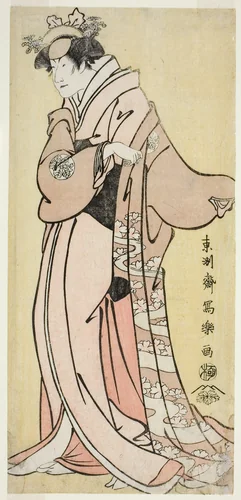 The Actor Nakayama Tomisaburo I as Lady Tsukuba, Wife of Yoshioki (Shodai Nakayama Tomisaburo no Yoshioki Midai Tsukuba Gozen) by Toshusai Sharaku (東洲斎 写楽), print, 1789-1799