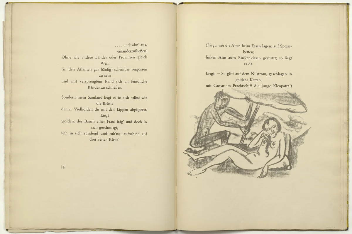 Untitled (in-text plate, page 14) from Die Samländische Ode (The Samland Ode) by Max Pechstein, illustrated book, 1918