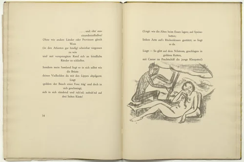 Untitled (in-text plate, page 14) from Die Samländische Ode (The Samland Ode) by Max Pechstein, illustrated book, 1918