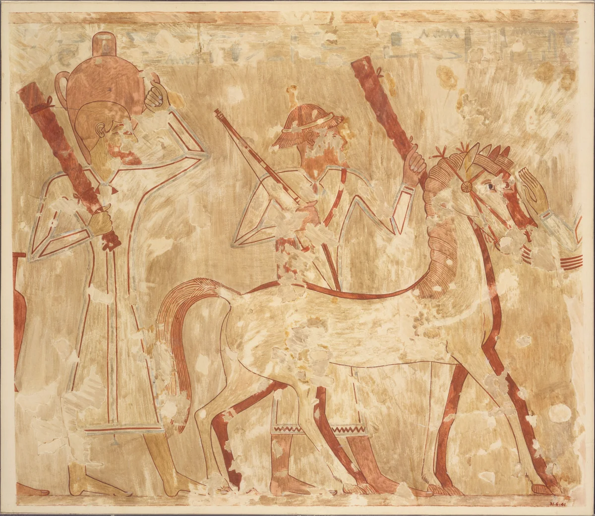 Syrians Bringing Horses, Tomb of Rekhmire by Nina de Garis Davies, artwork, -1504