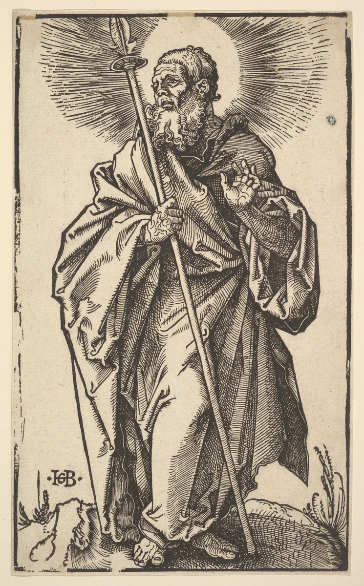 Saint Thomas, from "Christ and the Apostles" by Hans Baldung, print, 1519