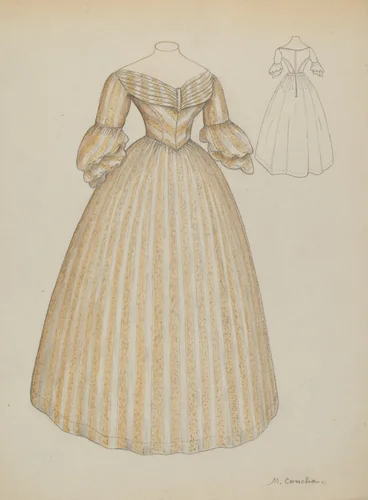 Wedding Dress by Margaret Concha, index of american design, 1936