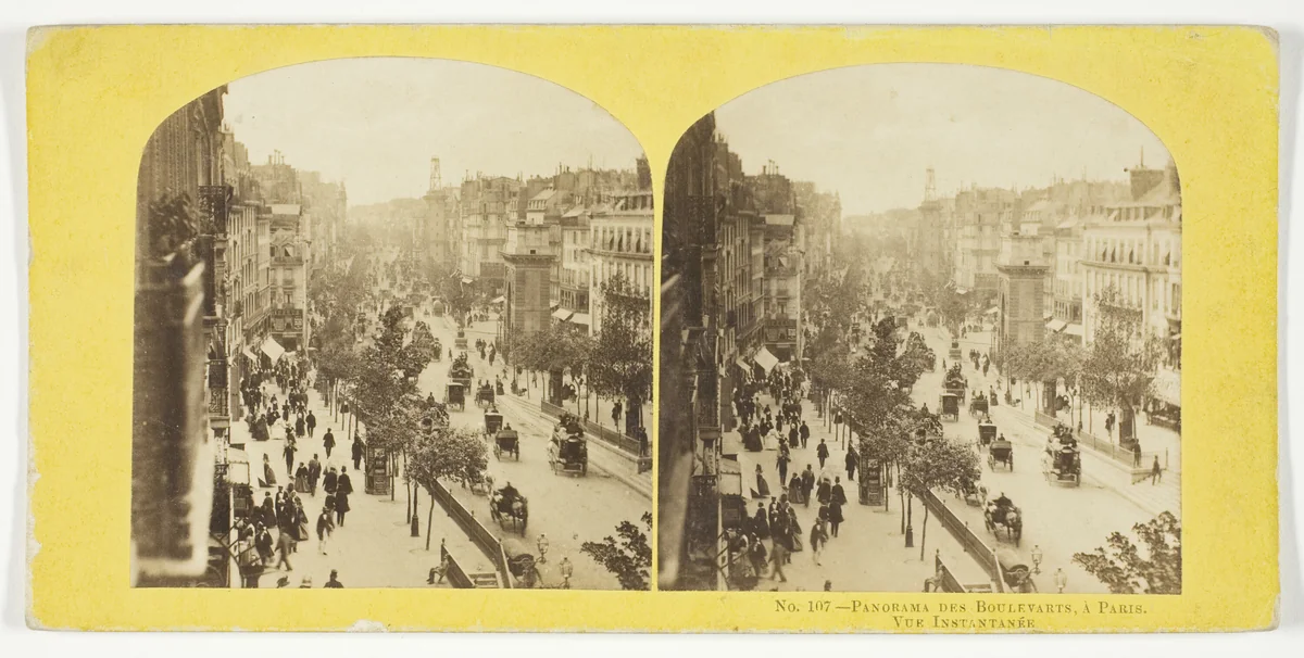 Panorama des Boulevarts, A Paris by Artist Unknown, photograph, 1875-1899