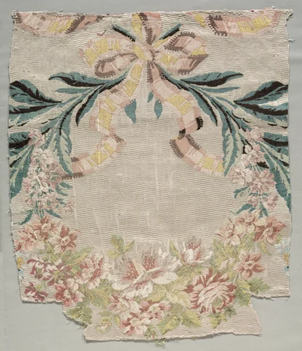 Silk Fragment, Part of Panel called "Le panier fleuri" by Philippe de Lasalle, textile, 1770