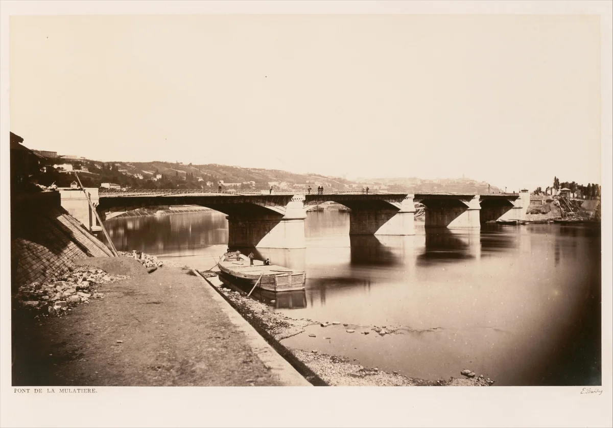 Pont de la Mulatiere by Edouard Baldus, photograph, 1860-1862
