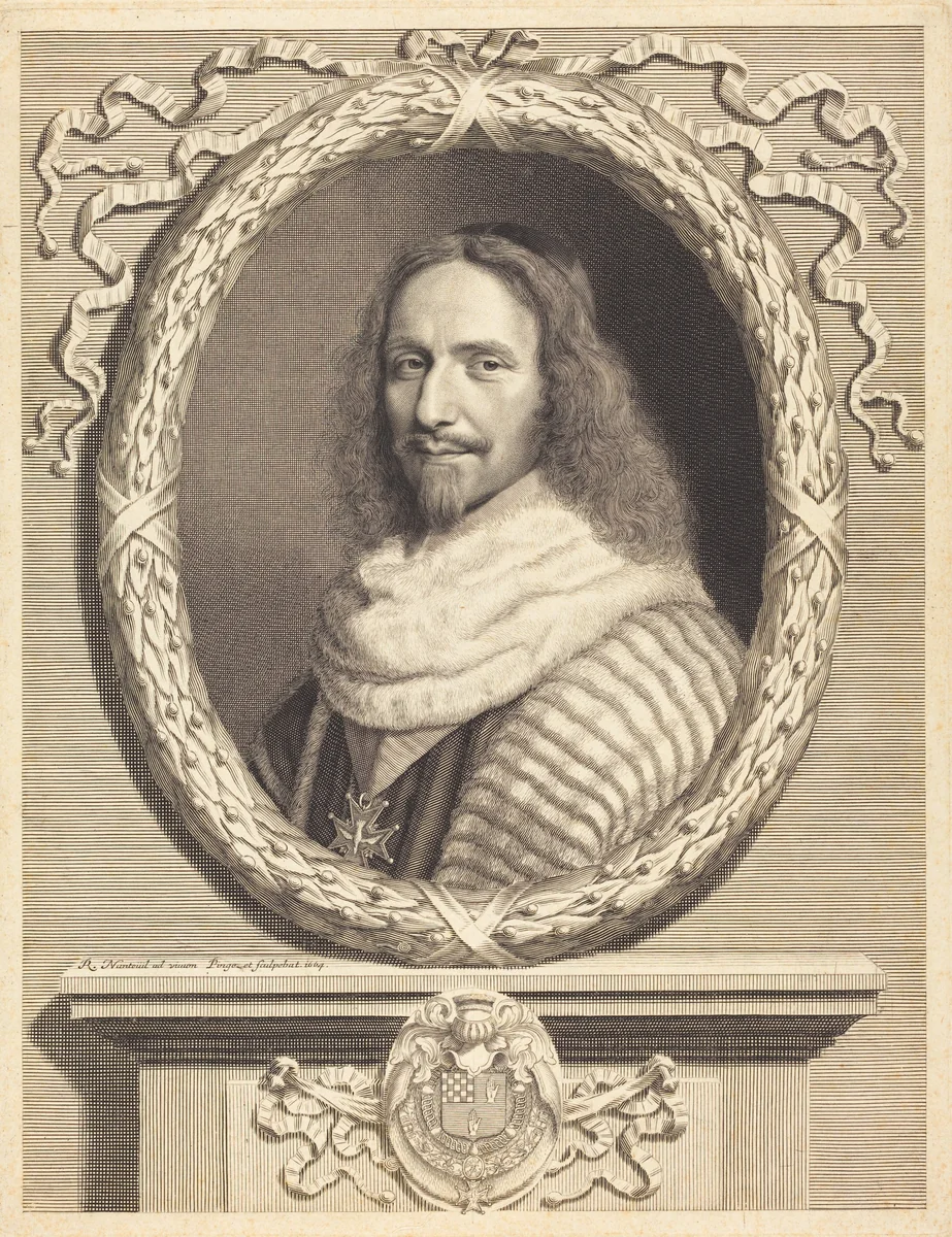Nicholas Potier de Novion by Robert Nanteuil, print, 1664