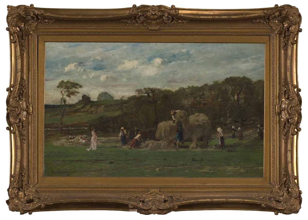 Loading Hay by Mihály Munkácsy, painting, 1881-1892