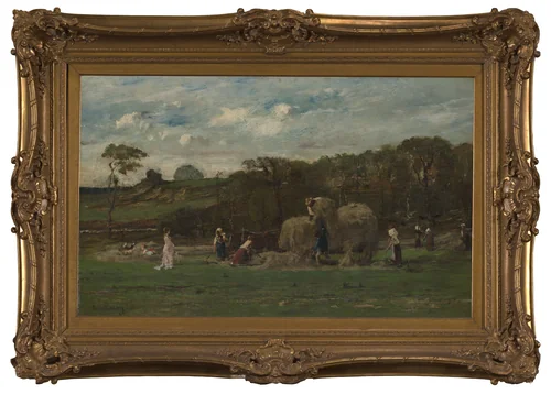 Loading Hay by Mihály Munkácsy, painting, 1881-1892