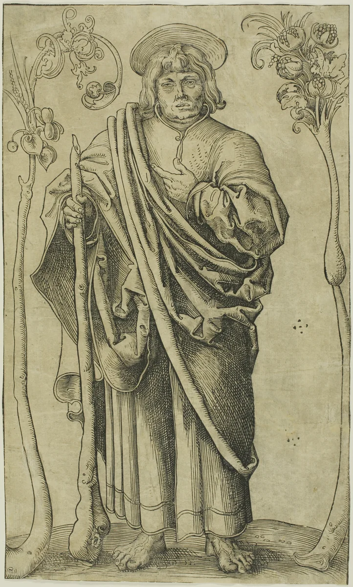 Saint Jude, from Christ, the Apostles and Saint Paul by Lucas Cranach the Elder, print, 1505-1520
