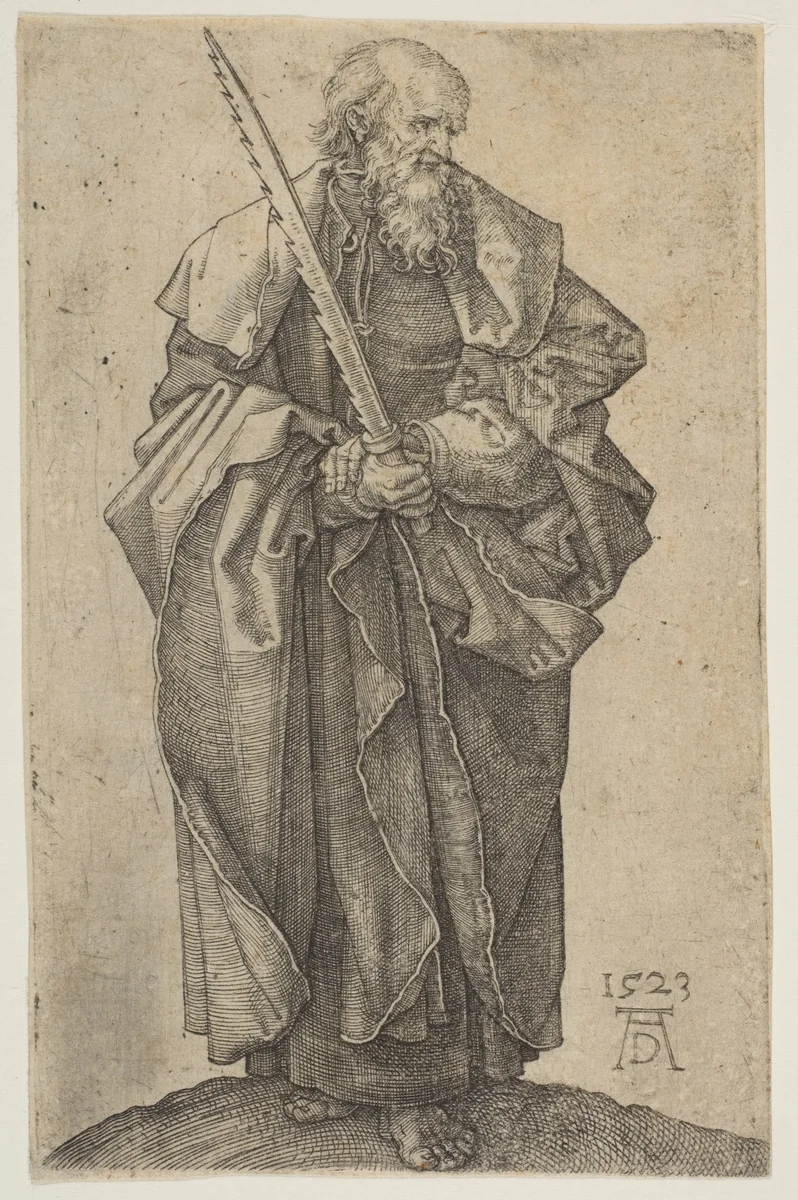 Saint Simon by Albrecht Dürer, print, 1523